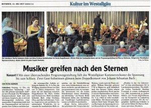 Westallgäuer Zeitung vom 12.07.2017